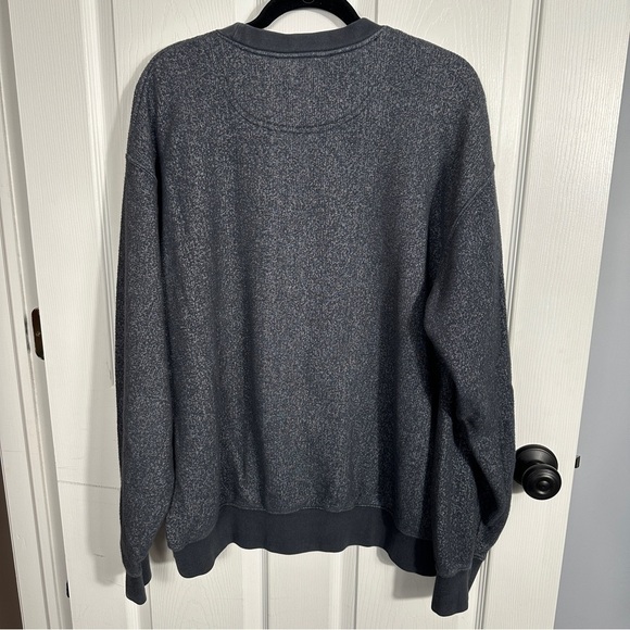 Orvis sweater, gray/white, heavyweight. XL. cotton/poly, cozy, warm - Picture 11 of 12